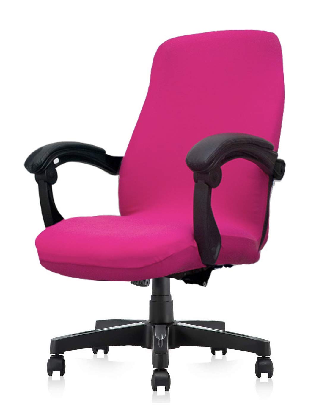 un-brandun-brand SONNACH Printed Computer Office Chair Covers, Removable Washable Desk Chair Cover，Task Chair Slipcovers (Rose Pink)