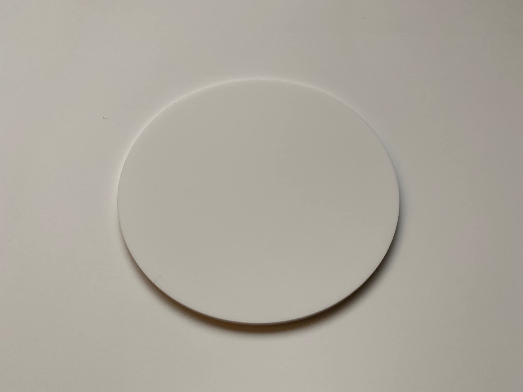 [WOOTTON INDUSTRIES LIMITED] 247mm Matt White Round Disc Circle [3mm Thick] Perspex Acrylic Custom Size Cut Discs Circles.