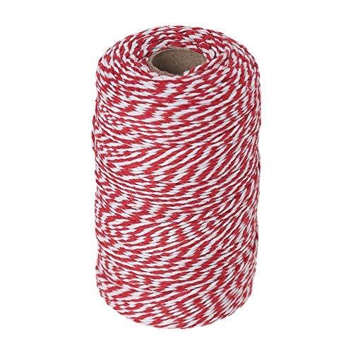 Vivifying 200m Rot und Weiß Bindfäden, Ideal zum Backen, Fleisch...