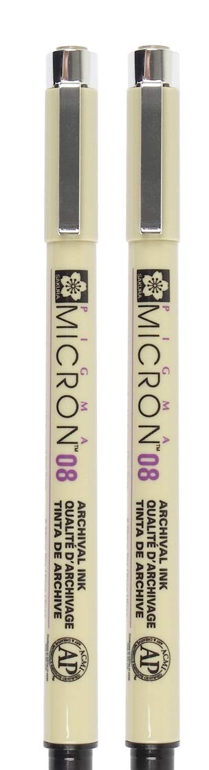 SAKURA PIGMA MICRON BLACK OPEN STOCK, PACK OF 2 PENS (08)-image-42