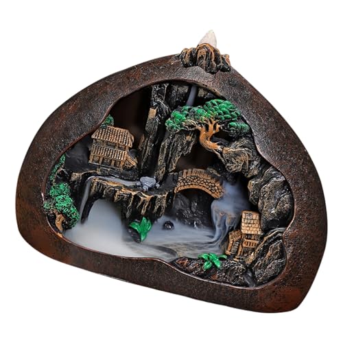 Brûleur d'encens à refoulement cascade pour aromathérapie et relaxation - 6