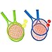 Racchette da Tennis In Plastica Racchetta da Tennis per Bambini con 4 Racchette, 4 Palline da Tennis, 26.5 * 14 cm, Adatta Ai Bambini per Giocare a Giochi Interattivi All'Aperto o Al Coperto