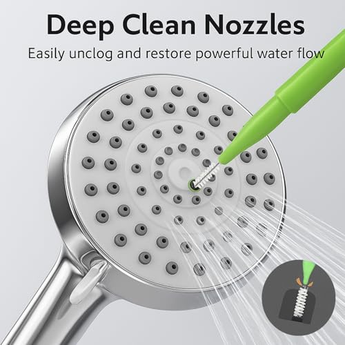 Image of Shower Head Cleaning Brushes, 35 PCS Multi-Size Nozzle Cleaner Tool with Storage Case, Shower Head Cleaner Picks for Unclogging Small Holes, Bathroom, Faucets & Spray Nozzles(Multi Color)