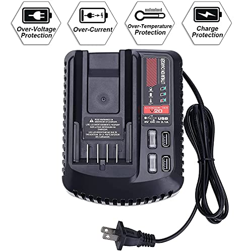 image for Gonocop CMCB104 V20 Battery Fast Charger Replacement for Craftsman V20