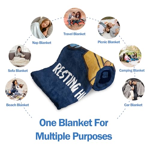 Funny Birthday Gift for Dad Husband, Dad is Not Sleeping Blanket - Image 5