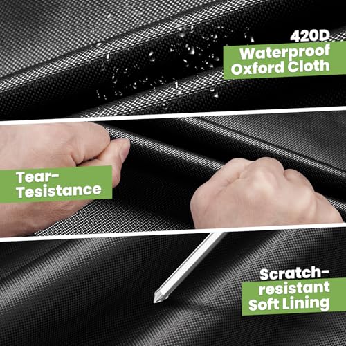 Image of Cartist 420d 100% Waterproof Car Cover Custom Fits for Kia Soul 2009-2026, All Weather Car Covers for Soul Accessories, with Zipper & Reflective Safety Strips, Anti-UV Sunshade Hail Cover
