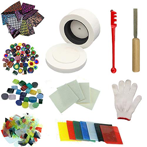 Jiajie Kit de horno de microondas pequeño, 10 piezas/juego para fusión de vidrio de joyería DIY