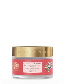 Forest Essentials Deeply Nourishing Facial Cleansing Paste, Almond, Pistachio and Honey, 50gm