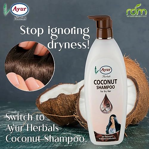 Image of Ayur Herbals Coconut Shampoo For Dry Hair 500 ml