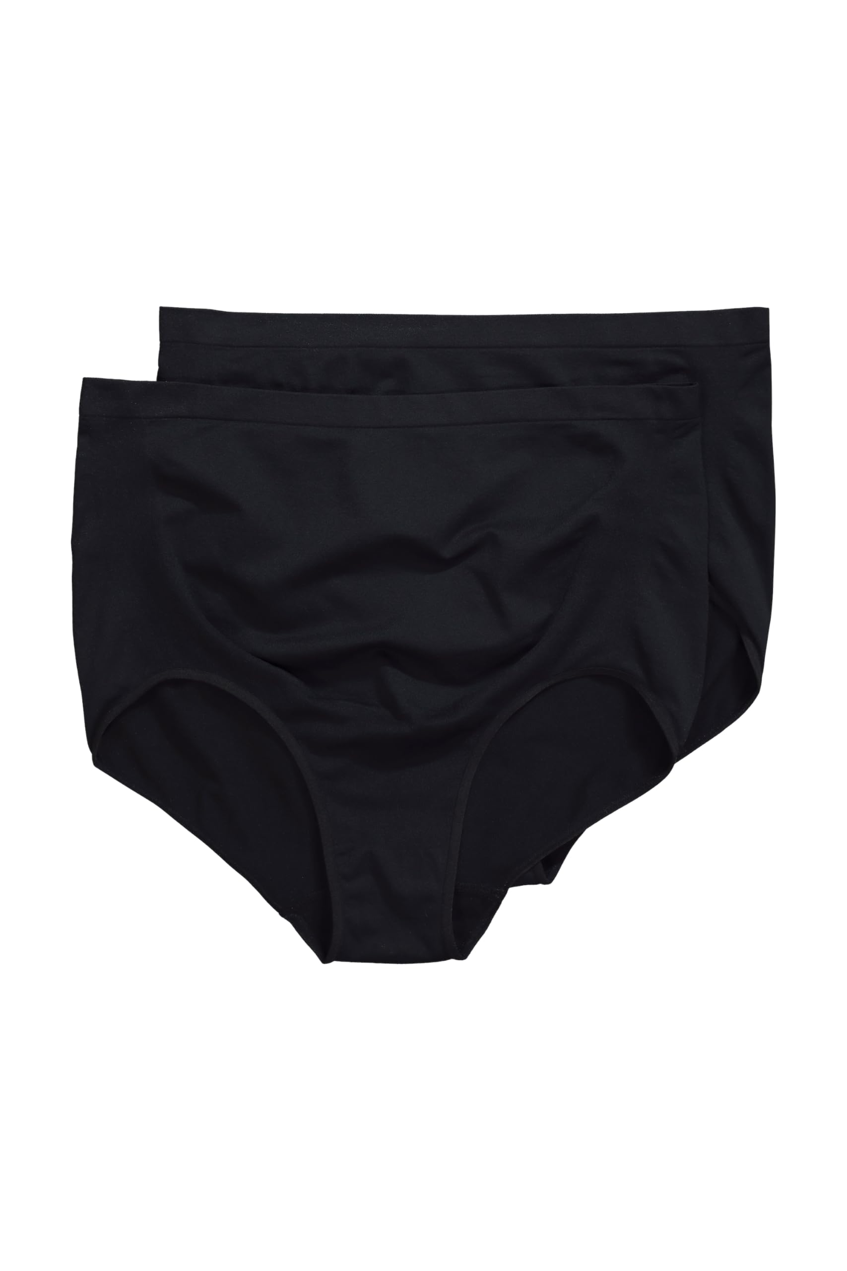 Ulla Popken Damen große Größen Übergrößen Plus Size Mama Maxislips, 2er-Pack, Baucheinsatz, Seamless 853624