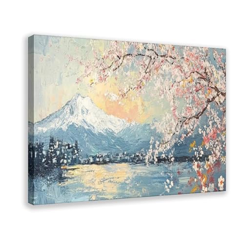 Toile fleur de cerisier rose pour illuminer votre chambre