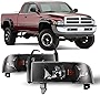 Winjet Headlights Assembly Street Series for [1994-2002 Dodge Ram 1500/94-02 Dodge Ram 2500 3500/95-02 Dodge Ram 4000] , Headlamp Replacement with Dual Beam, Turn Signal Light and Amber Reflector