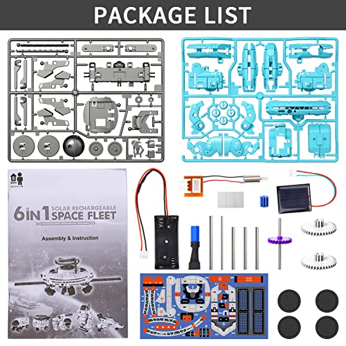 lucky doug stem projects for kids ages 8-12 12-16 6-in-1 building science stem kits for solar robot kit space toys birthday gifts for 8 9 10 11 12 13 14 15 16 year old boys girls teens