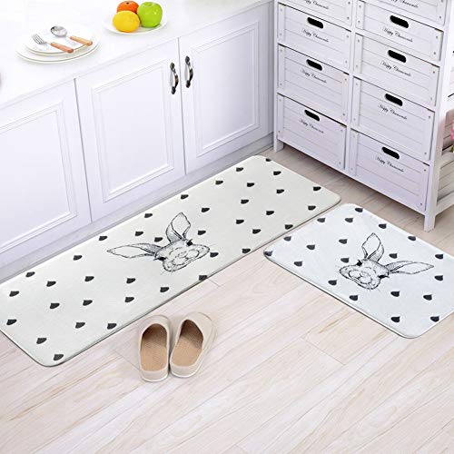 Tapis antidérapant de cuisine et bain absorbant lavable pour sol sécurisé MU
