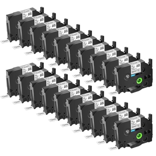 Ruban flexible 12mm compatible PT-H110 pour étiquettes de câbles qui ne décollent pas