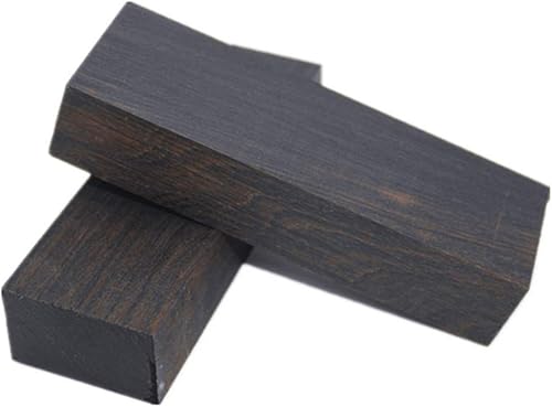 Miniatura 8 de Aibote 1 par de cuchillos de madera de ébano negro natural con mango de mango de losas, cuchillos personalizados para cuchillas en blanco (cada uno