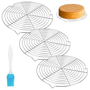 Vegena 3 Stück Abkühlgitter Kuchengitter Edelstahl