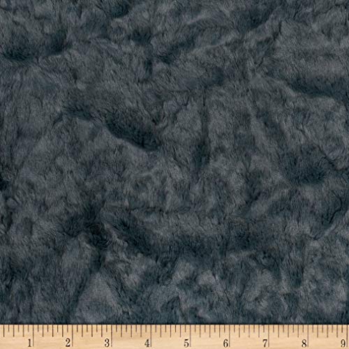 Shannon Minky Luxe Cuddle Marble Gunmetal, Fabric by the Yard