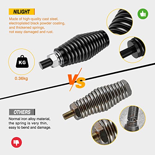 Image of Nilight 1pc Heavy Duty Barrel Spring Mounting Base for Whip Light Compatible with ATV UTV RZR SXS Can Am Truck Jeep Off Road