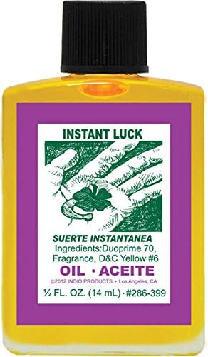 (12Pack) Indio Products Spiritual Anointing Oil- Instant Luck 1/2oz