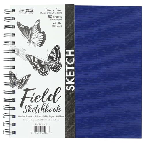 Carnet de croquis 80 feuilles pour dessin au crayon fusain encre et aquarelle