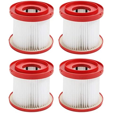Fette Filter- HEPA Wet Dry Vacuum Filter Compatible with Milwaukee 49-90-1900 for Gallon Wet/Dry Vacuum M18 2 Gallon (0880-20), M12 FUEL 1.6 Gallon (0960-20), M18 FUEL PACKOUT (0970-20). Pack of 4 Cover