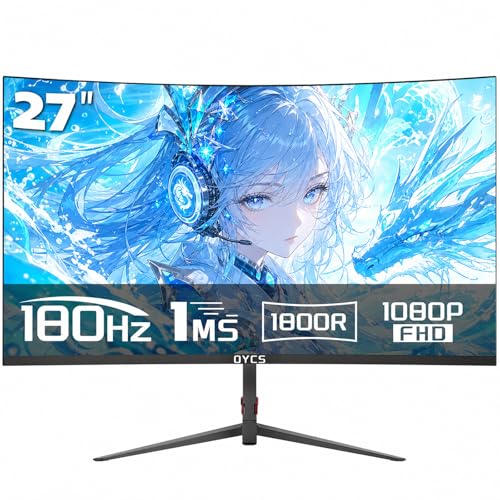 【美品】27インチ 2K 180Hz Type-C ゲーミングモニター Amazon.co.jp: OYCS 27インチ ゲーミングモニター 180/200Hz VAパネル