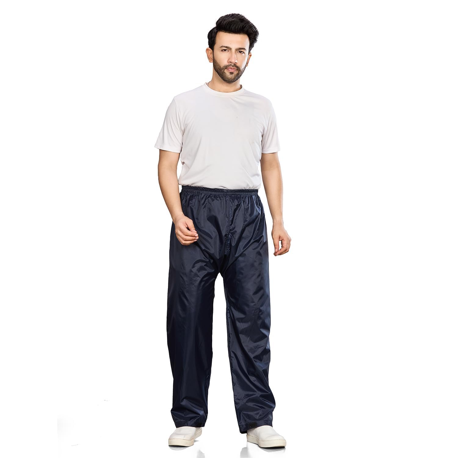 Waterproof Rain Pant for Men & Women | Lightweight Polyester Rain Trouser | Quick Dry Elastic Waist Over Pant | Bike Riding, Office Commute, Travel & Outdoor Rainwear-image-26