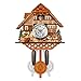 MIAOJI Wanduhr, antike hölzerne Kuckuck Wanduhr Vogel Zeit Glocke Swing Alarm Uhr Home Restaurant Dekoration-Stil 11
