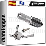 Sistema de escape completo, silenciador MOTOGP, elimina el catalizador original + protector de calor incluido y DBKILLER desmontable