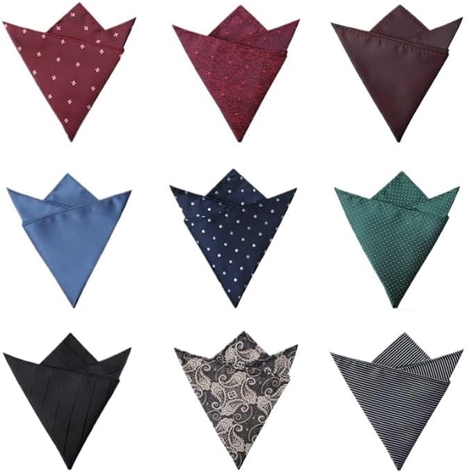 Men's Suit Pocket Square Formal Business Handkerchief Silk Scarf Accessories