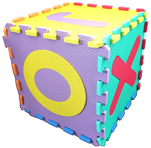 ELLUG ABC Puzzle-Matten 26teilig 32cm x 32cm x 10mm aus Schaumstoff