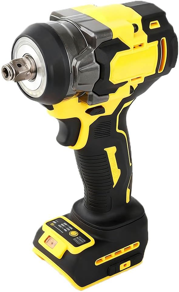 Brushless Impact Wrench for DeWalt Battery 20V, 1500Nm (1106 Ft-Lbs) 1/2" Cordless, 3-Speed High Torque Power Tool for Tire Removal, Rusted Bolts & Heavy Equipment (No Battery)
