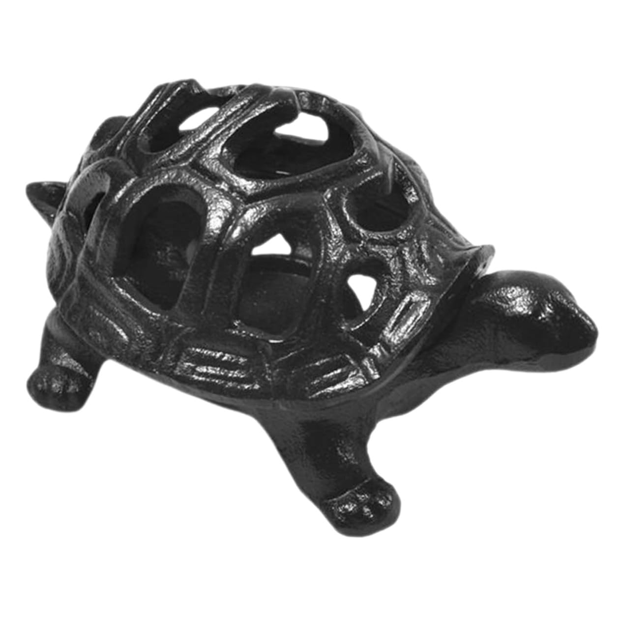 DOITOOL Kerzenhalter Stabiler Tischleuchter aus Eisen Schildkrötenförmiger mit Filigraner Verarbeitung im Vintage Stil für Stilvolle Esstisch Deko
