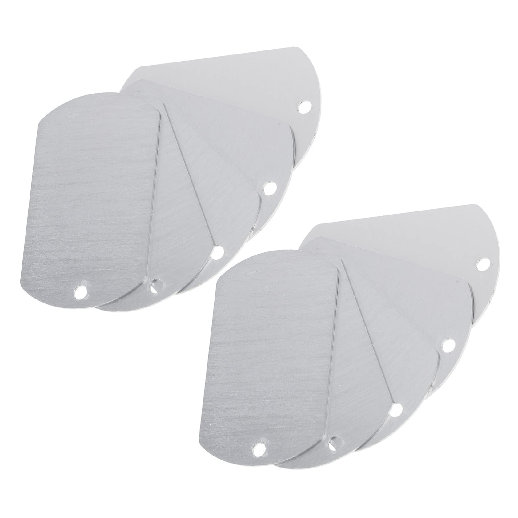 ifundom 3 Set Tag Di Identificazione Del Cane Targhetta Identificativa Per Animali Domestici Etichetta Cucciolo Tag Del Cane Tag Id Cani Gatti Silver Alluminio 20 Pezzi*3