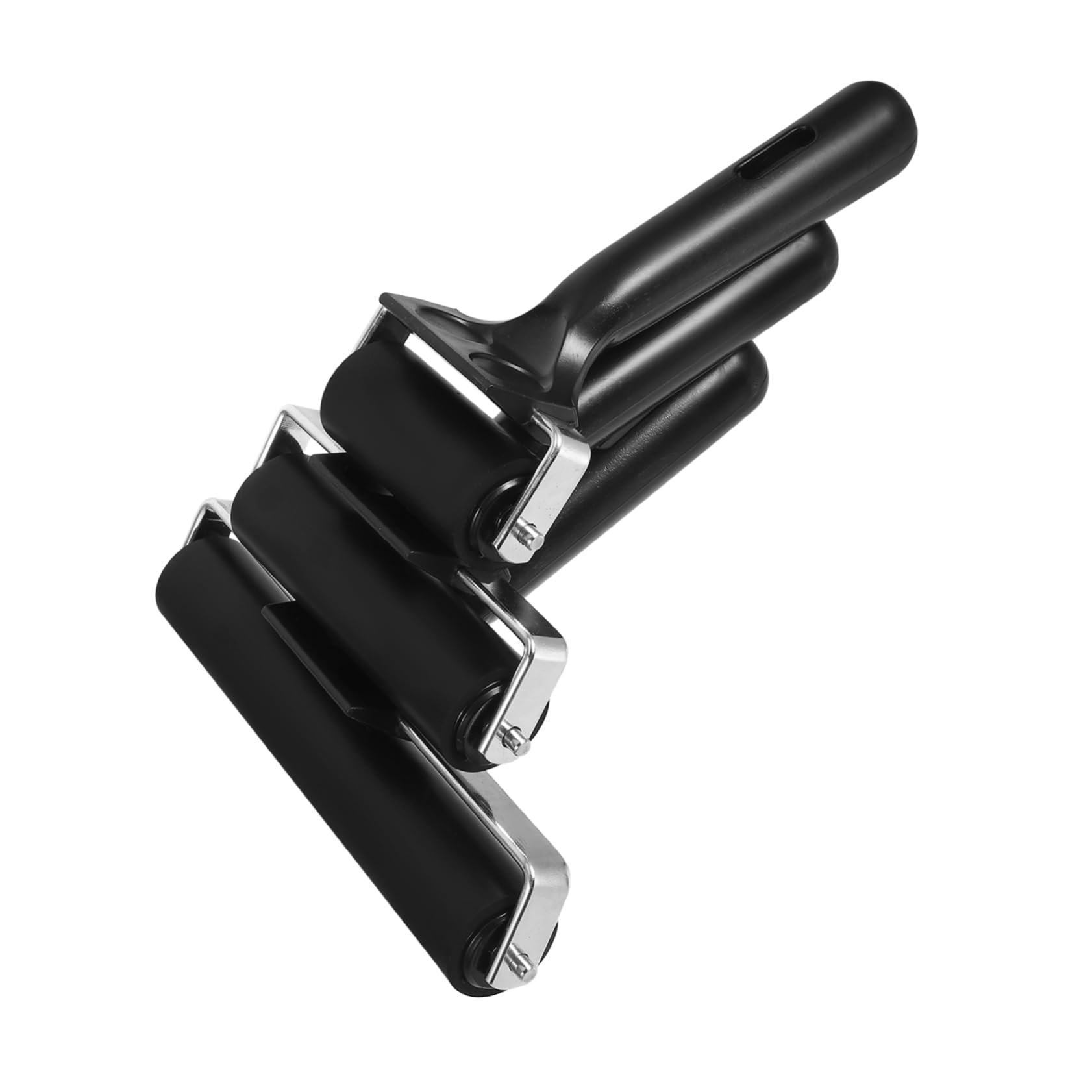 Rodillo de Goma para Grabado 3 Piezas Negro Rubber Metal Abs