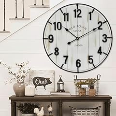 8 Wood Farmhouse Wall Clocks