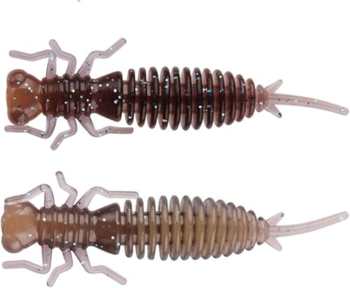 East Rain Cicada Larva artificial Cebos suaves para pesca de lubina (PVC 1.96in2.44in3.34in, 0.030.060.16oz. Opción de 11colores)