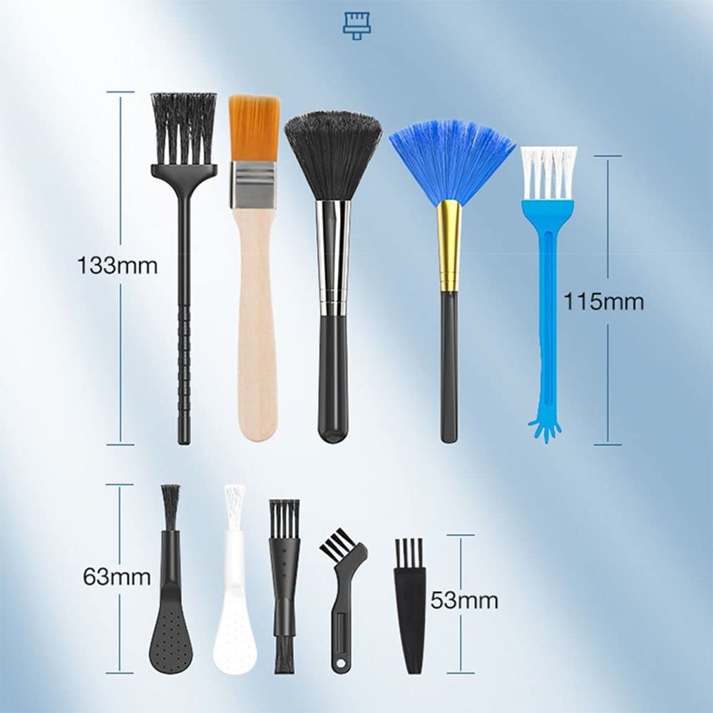 gofidin 10pcs Keyboard Cleaning Brush Kit Small Computer Keyboard Laptop Cleaning Brush Kit Cleaning Tool