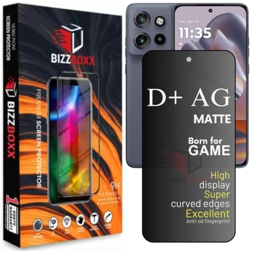 Image of Compatible With Motorola Edge 50 Neo D+ AG Matte Tempered Glass Screen Guard Protector Anti-Fingerprint Gaming Special With Camera Cut (For Moto Edge 50 Neo)- Pack of 1