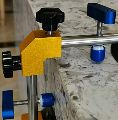 ZUOS Right Angle 90 Degree Countertop Seam Setter with 6" Suction Cup for Seam Joining & Leveling/Professional Countertop, granite, Stone, Marble Slab Installation. (2 PACK)