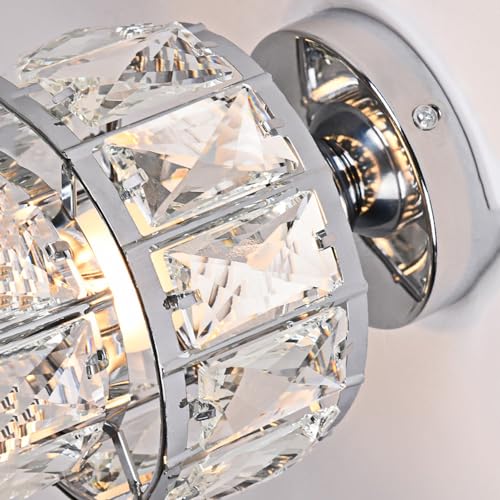 Lámpara de techo de cristal H3TF5J compacta para iluminar techos bajos oscuros 3