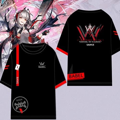 Amazon アークナイツ 明日方舟 W テーマ Tシャツ 夏 カジュアル 男女兼用 コスプレ 同人 グッズ Arknights 衣装 服 メンズ プレゼント 黒 アニメ コスチューム Arkt55 コスプレ 仮装 通販