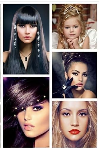 Bijoux cheveux 100% pur cristal de 4mm pour une coiffure stylisée premium