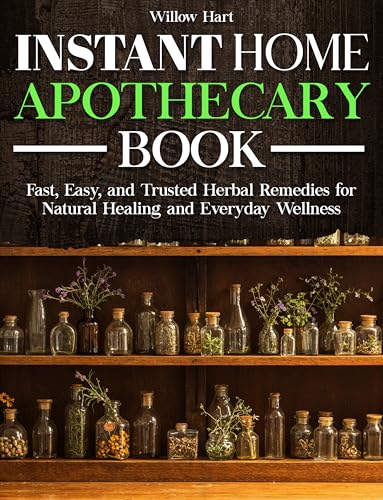INSTANT HOME APOTHECARY BOOK: 60+ Fast, Easy, and Trusted Herbal Remedies for Natural Healing and Everyday Wellness