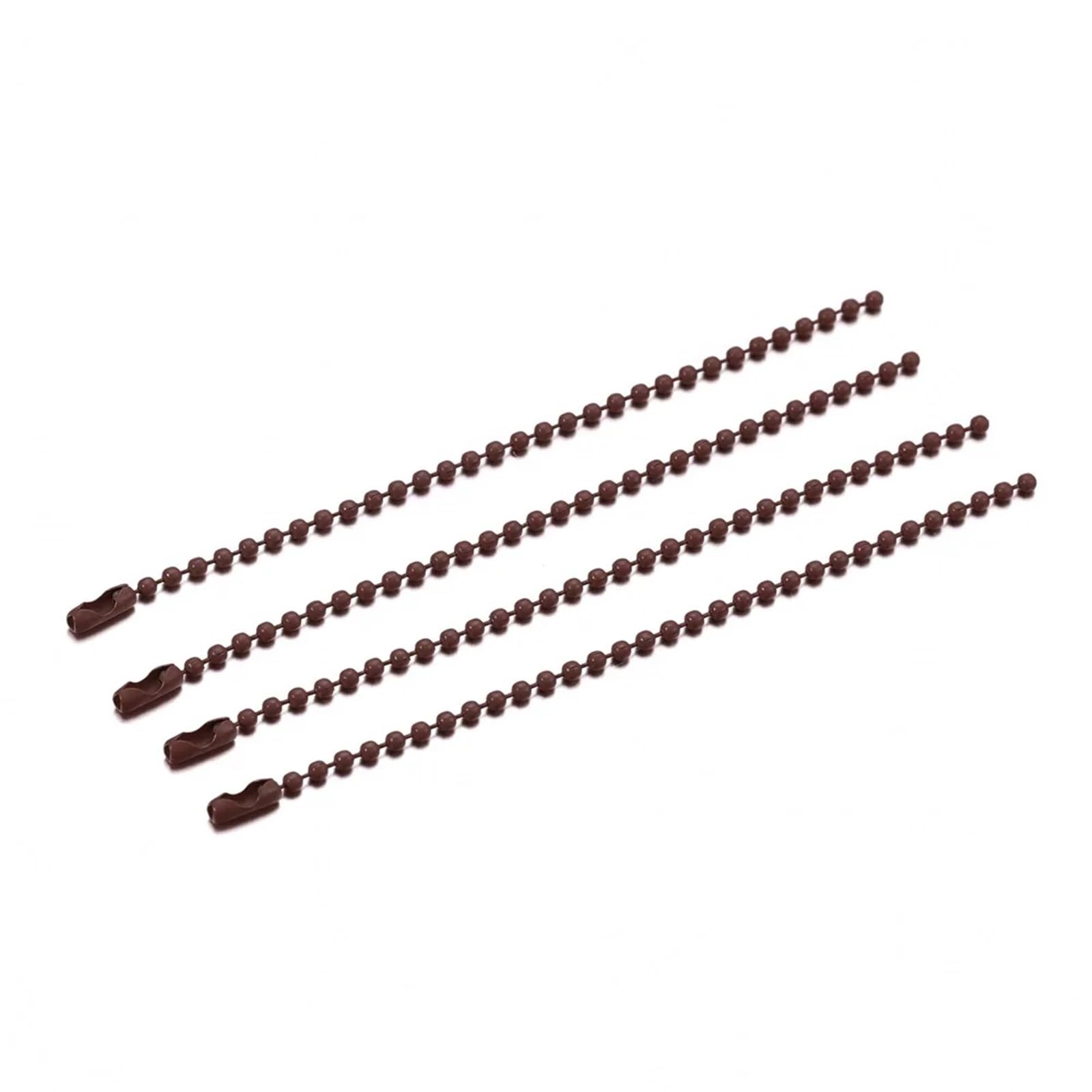 Łańcuszki kulkowe, Metalowe wiszące złącze naszyjnika do bransoletki DIY akcesoria wyrobu biżuterii(Brown)