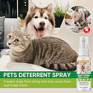 Bitter Spray for Dogs to Stop Chewing, No Chew Spray for Dogs, Pet Corrector Spray for Indoor and Outdoor Use, Prevent Scratching Furniture, Shoes, Plants