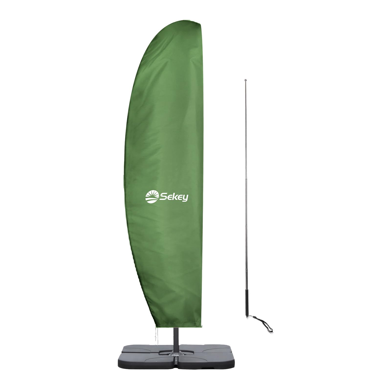 Sekey Protective Cover for Parasol with Pole 280 x 30/81 / 46 cm Cover for Parasol 100% Polyester