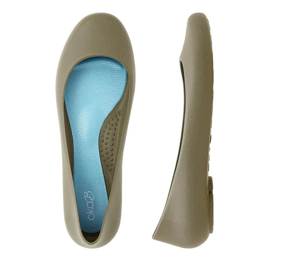 Oka-B Women's Taylor Matte Flats, Dirty Martini, Size 10 M