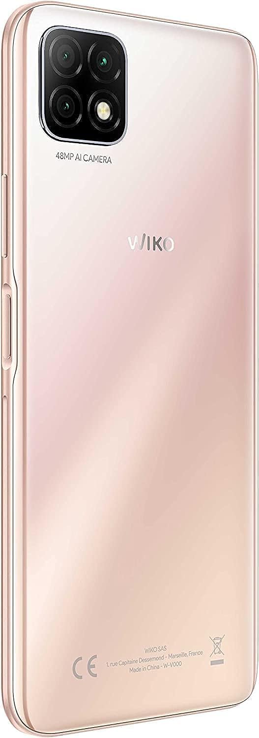 WIKO T3 4G Cell Phone Unlocked Smartphone Android 11 4GB RAM 128GB ROM 5000mAh 6.6 Inch HD+ Display 48MP AI Triple Camera Mobile Phones, US Version, Rose Gold